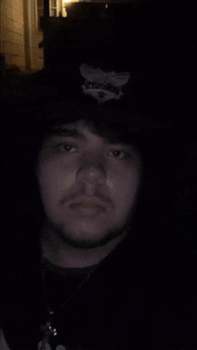 A Man With The Name John Pork Written Above Him GIF