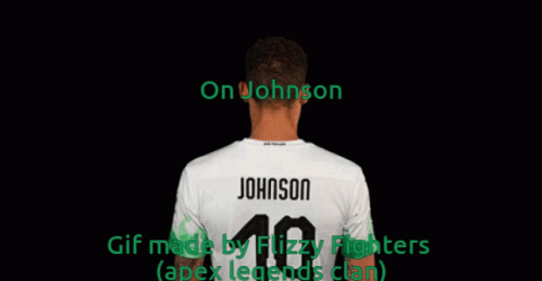 A Man With The Name Johnson On His Back GIF