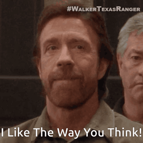 A Man With The Words I Like The Way You Think GIF