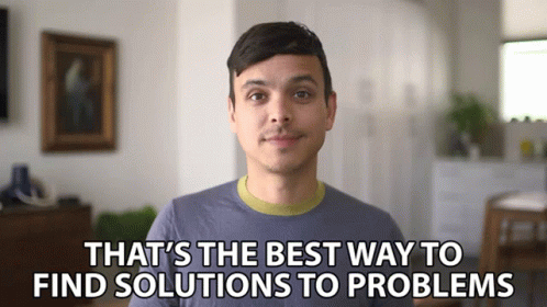 Man Behind Words That's The Best Way To Find Solutions GIF