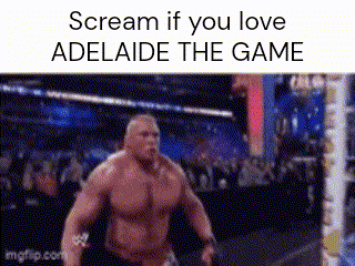 A Man Without A Shirt Is Screaming In A Boxing Ring . GIF