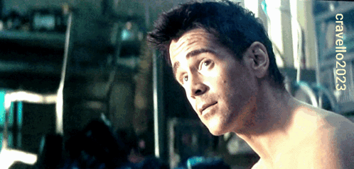 A Man Without A Shirt Is Shown In A Photo Taken In 2003 GIF