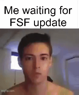 A Man Without A Shirt Is Waiting For A Fsf Update . GIF