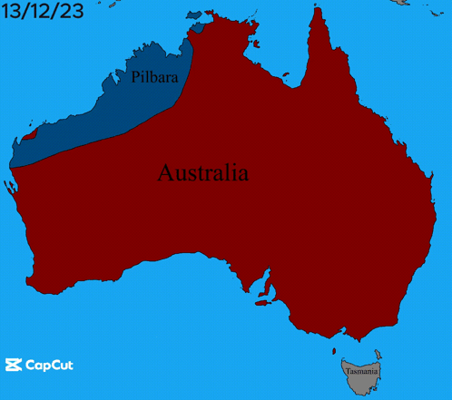 A Map Of Australia With The Date 04/08/2024 On The Bottom GIF