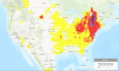 A Map Of The United States With A Time Slider On The Bottom GIF