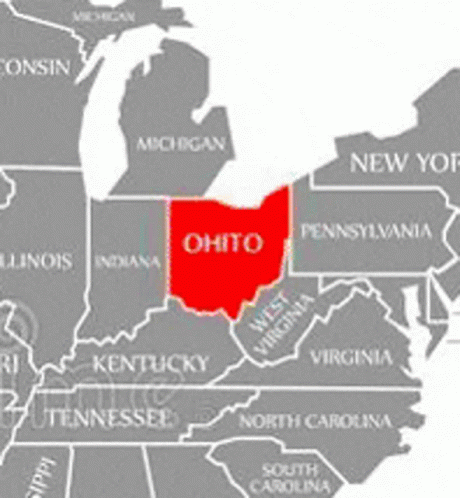 A Map Of The United States With Ohio In The Middle GIF