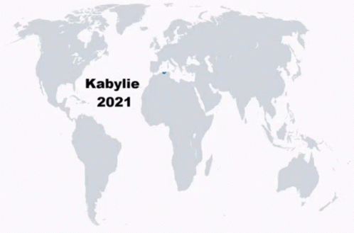 A Map Of The World Showing The Location Of Kabylie 2075 GIF