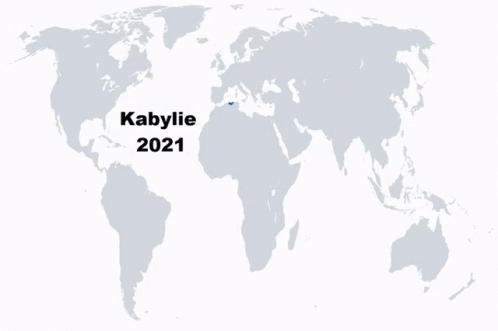 A Map Of The World Shows The Location Of Kabylie 2075 GIF