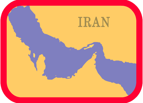 A Map Showing The Strait Of Hormuz And Iran GIF
