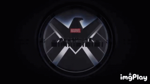 A Marvel Logo Is Shown On A Black Background GIF