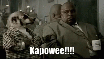 Meerkat In Suit Sitting Next To Man In Suit GIF
