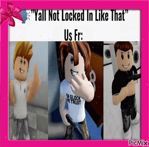 A Meme That Says " Yall Not Locked In Like That " On It GIF