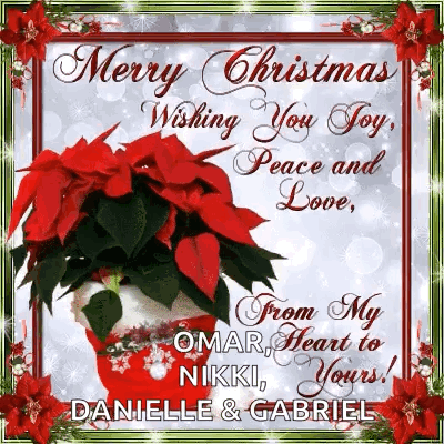 A Merry Christmas Wishing You Joy , Peace And Love , From My Heart To Yours ! GIF