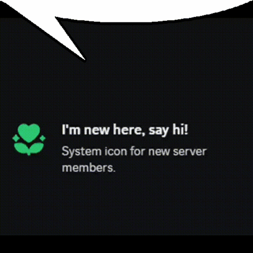 A Message That Says I 'M New Here Say Hi GIF