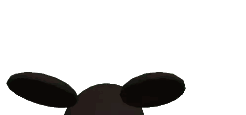 a mickey mouse cartoon character with his arms outstretched on a white background
