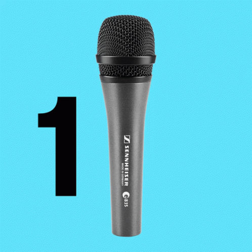 A Microphone With The Word Check Written On It GIF