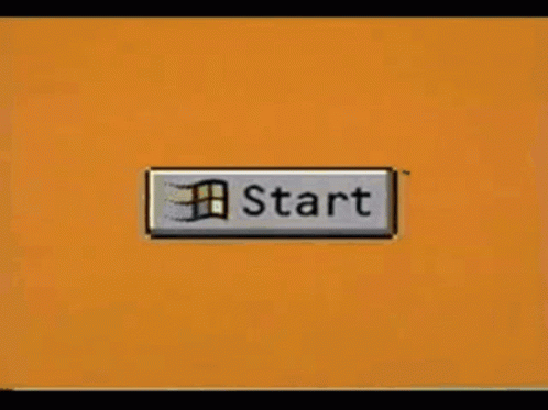 A Microsoft Logo Is Shown On A Yellow Background GIF