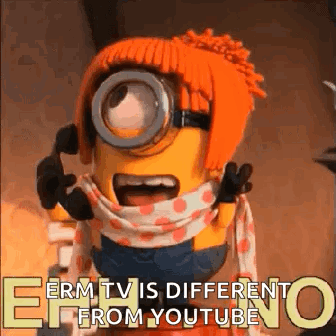 A Minion Is Talking On A Cell Phone With A Scarf Around His Neck . GIF