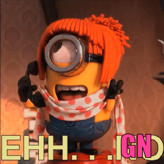 A Minion With A Scarf Around His Neck Is Talking On A Phone With The Words Ehh Ignd Below Him GIF