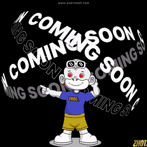 A Monkey Wearing A Blue Shirt That Says ' Zhou ' On It GIF
