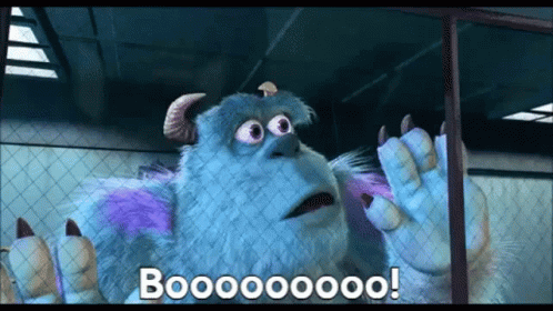 A Monster From The Movie Monsters Inc Says Booooooo . GIF