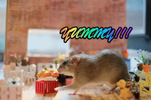 A Mouse Standing In Front Of A Sign That Says Vacancy !!! GIF