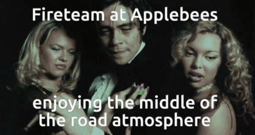 A Movie Poster For Fireteam At Applebees GIF