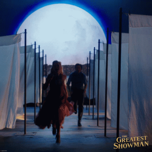 A Movie Poster For The Greatest Showman GIF