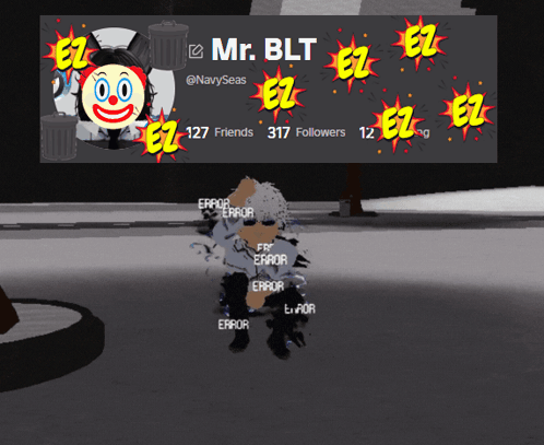 A Mr. Blt Account Has A Clown On It GIF