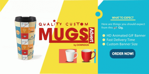 Quality Custom Mug By Downsign GIF