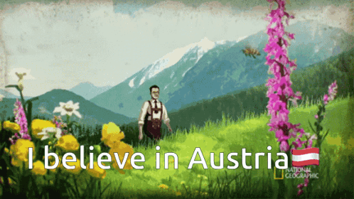 A National Geographic Poster With A Man In A Field GIF