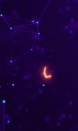 A Neon Sign Of A Lion On A Dark Purple Background GIF