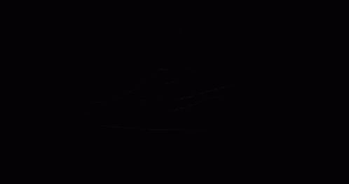 A Neon Sign Of A Shoe Is Glowing On A Pink Background . GIF