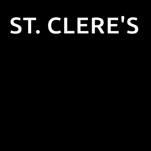 A Neon Sign That Reads St. Clere 'S Orange Army GIF