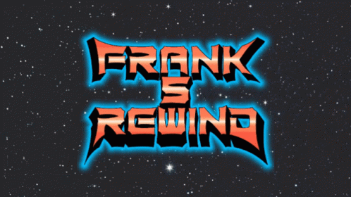 A Neon Sign That Says Frank 'S Rewind On It GIF