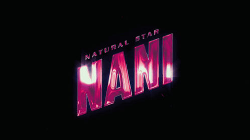 a neon sign that says natural star in a witty role