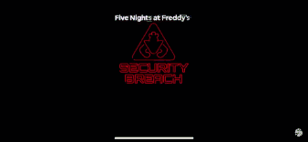 A Neon Sign That Says Security Breach Ruin On It GIF