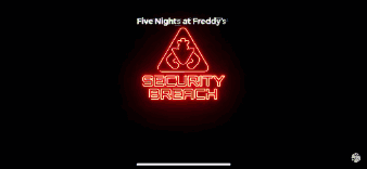 A Neon Sign That Says Security Breach Run GIF