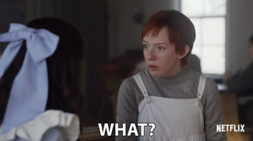 A Netflix Ad Shows A Girl Talking To Another Girl GIF