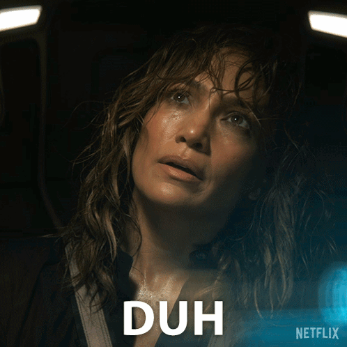 Netflix Ad Woman Duh GIF