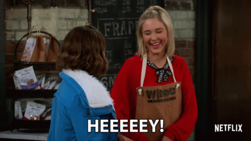 Netflix Ad Shows Two Women Laughing Heeeeey GIF