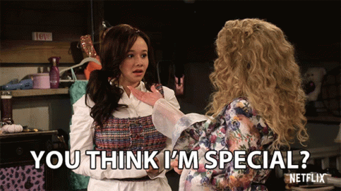 A Netflix Advertisement Shows Two Women Talking To Each Other GIF