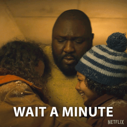 A Netflix Advertisement With A Man And Two Children GIF