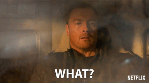 A Netflix Advertisement With A Man Asking What GIF
