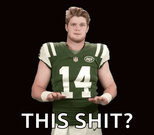 a new york jets football player says this shit