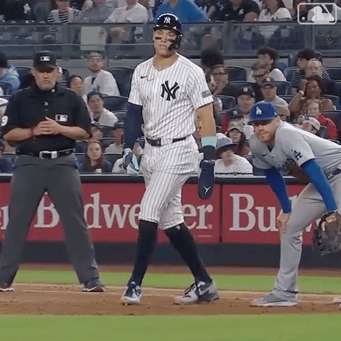 A New York Yankees Player Stands On The Field GIF