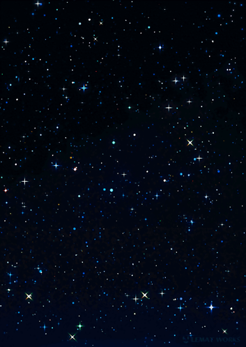 A Night Sky Filled With Lots Of Stars And The Words Maximum Works Below It GIF