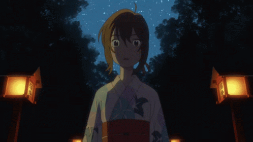 A Night Sky With Trees In The Foreground And Lots Of Stars In The Background GIF