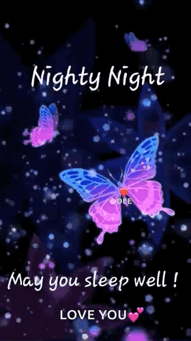 A Nighty Night May You Sleep Well ! Love You ! GIF