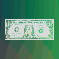 A One Dollar Bill With A Dog On It GIF